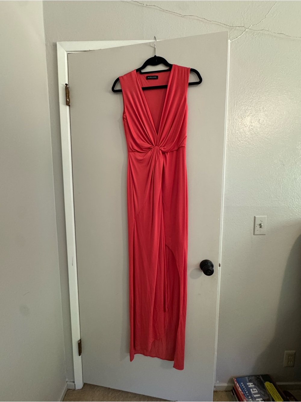 Marciano Coral Twist-Front Maxi Dress